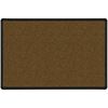 Picture of 2'H x 3'W Natural Cork Tackboard With Black Presidential Trim