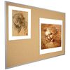Picture of 1.5'H x 2'W Natural Cork Tackboard With SIlver Aluminun Trim