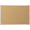 Picture of 2'H x 3'W Natural Cork Tackboard With SIlver Aluminun Trim 