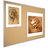 Picture of 3'H x 4'W Natural Cork-Plate Tackboard With Aluminum Trim 