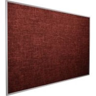 Picture of 4'H x 4'W Fabric Backed Vinyl Tackboard With Silver Aluminun Trim