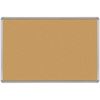 Picture of 3'H x 4'W Natural Cork Tackboard With Silver Presidential Trim