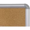 Picture of 4'H x 5'W  Natural Cork Tackboard With Silver Presidential Trim