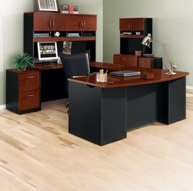 Picture of U Shape Desk Set with Lateral File Storage