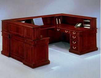 Picture of Traditional Veneer 72"W u Shape Reception Desk