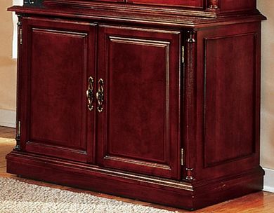 Picture of Traditional Veneer Double Door Low Storage Cabinet
