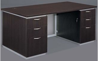 Picture of Contemporary 66" Double Pedestal Desk