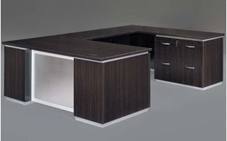 Picture of Contemporary 72" U Shape Office Desk with Lateral File Pedestal