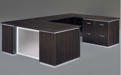 Picture of Contemporary 72" U Shape Office Desk with Lateral File Pedestal