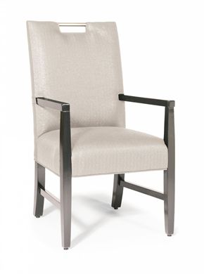 Picture of High Back Dining Cafe Chair with Wood Arms