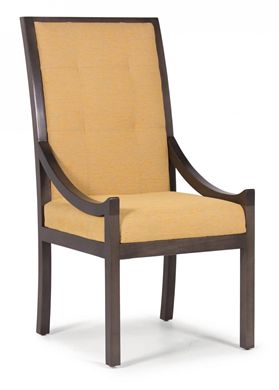 Picture of Wood Frame High Back Armless Dining Chair