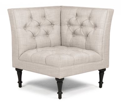 Picture of Traditional Reception Lounge Corner Tufted Sofa Chair