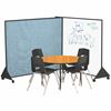 Picture of  4'H x 4'W Black Anodized Vinyl Covered Preschool Dividers & Display Panels