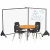 Picture of 4'H x 5'W Black Anodized Vinyl Covered Preschool Dividers & Display Panels