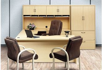 Picture of 72" U Shape Office Desk Workstation with Lateral File Storage