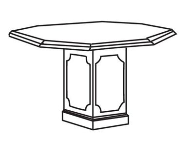 Picture of 48" Octagonal Traditional Conference Meeting Table