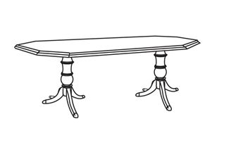 Picture of 72" Octagonal Traditional Conference Table