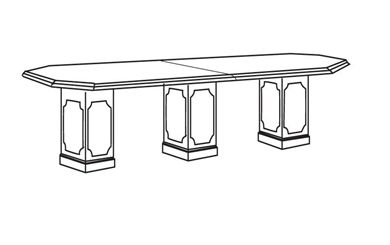 Picture of 10' Octagonal Traditional Conference Table