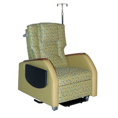 Picture of Healthcare Patient Recliner with IV Pole and Tablet Arm