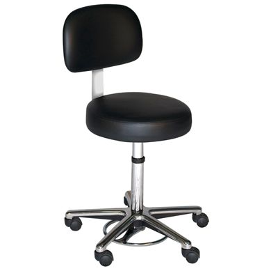 Picture of Healthcare Swivel Stool with Lumbar Support