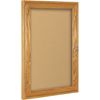 Picture of 48"H x 72"W Bulletin Board Cabinet Oak Finish - 3 Doors