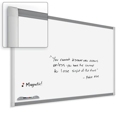 Picture of 4'H x 4'W Porcelain Steel Trim Whiteboard