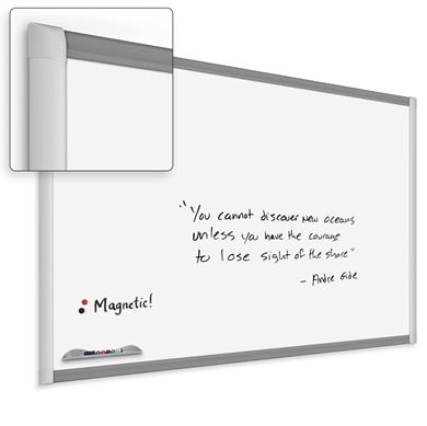 Picture of 4'H x 8'W Porcelain Steel Trim Whiteboard