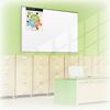 Picture of 4'H x 6'W Silver Trim Whiteboard With Hidden Tackless Paper Holder