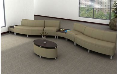 Picture of Reception Lounge Modular Curve Bench Seating