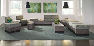 Picture of Reception Lounge Modular Sofa and Bench Seating Configuration