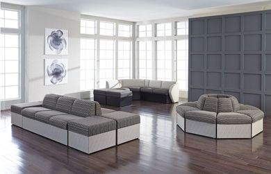 Picture of Reception Lounge Modular Sofa Bench Seating Configuration