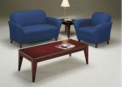 Picture of Reception Lounge Loveseat Sofa with Matching Club Chair