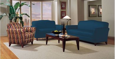 Picture of Reception Lounge Loveseat with Sofa and Matching Club Chair