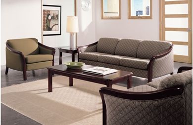Picture of Reception Lounge Sofas with Club Chair and Lounge Tables