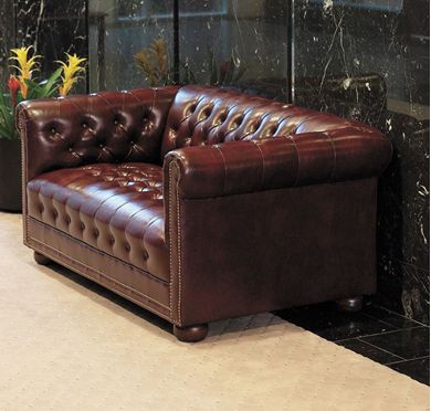 Picture of Reception Lounge Traditional Tufted Loveseat Sofa
