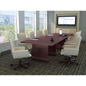 Picture of 10' Traditional Conference Table with 10 Each Traditional Swivel Chairs