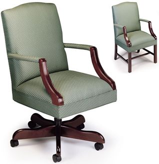 Picture of Set of 2, Traditional Managerial Conference Chair with Matching Guest Chair