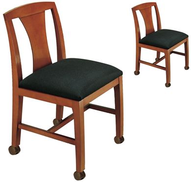 Picture of Set of 2, Contemporary Reception Mobile Armless Chair