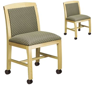 Picture of Set of 2, Contemporary Reception Mobile Armless Chair
