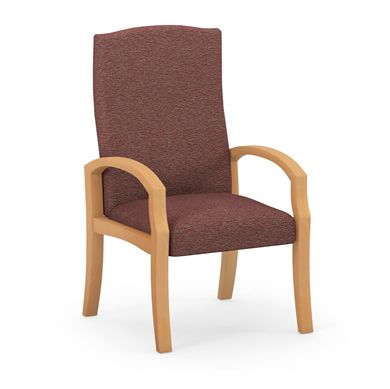 Picture of High Back Wood Frame Patient Arm Chair