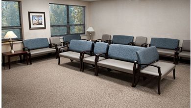Picture of Reception Lounge Wood Frame Loveseat and Chair Seating
