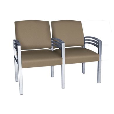 Picture of Reception Lounge Metal Frame 2 Chair Tandem Seating