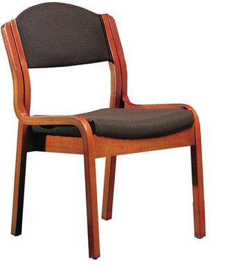 Picture of Set of 2, Wood Frame Armless Stack Chair