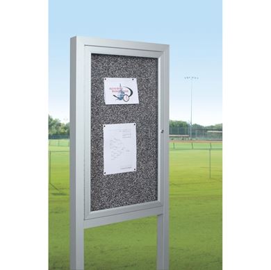Picture of 36"H x 48"W Outdoor 2-Door Bulletin Board Cabinet