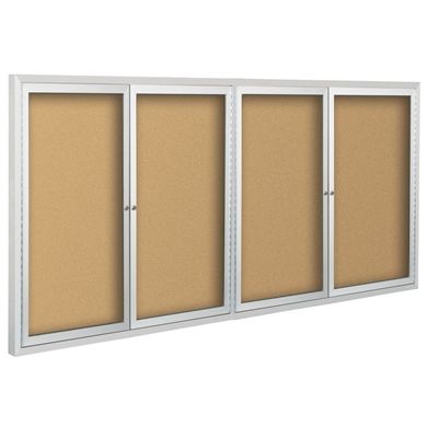Picture of 48"H x 60"W Heavy Duty Bulletin Board with 2 Hinged Door
