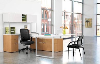 Picture of Contemporary 72" U Shape Office Desk Workstation