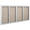 Picture of 36"H x 48"W Deluxe Bulletin Board Cabinets With 2 Sliding Doors