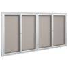 Picture of 36"H x 60"W Deluxe Bulletin Board Cabinet With 2 Sliding Doors