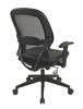 Picture of Mid Back Ergonomic Mesh Task Swivel Chair with Faux Leather Seat