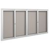 Picture of 48"H x 72"W Deluxe Bulletin Board Cabinets 2 Sliding Doors